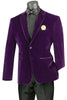 Men’s Purple Velvet Blazer – Luxury Slim Fit Formal Jacket with Black Satin Trim Tuxedo Dinner Jacket