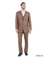 Men’s Light Brown Western 3 Piece Suit – Classic Country Style Blazer Vest Pants Set, Formal Cowboy Suit Toast