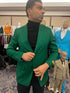 Mens Green Blazer – Stylish Casual and Formal Sport Coat for Parties, Weddings and Events in Emerald Green