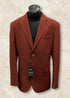 Men’s Rustic Brown Textured Blazer with Notched Lapel, Formal Dress Jacket for Weddings, Parties, Business Look