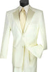 Men’s Ivory Tuxedo Suit with Satin Notch Lapel – Formal Wedding and Evening Wear Suit in Cream Off White Color