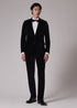 Men’s Black Velvet 2-Piece Suit – Notch Lapel Wedding, Prom and Formal Evening Suit