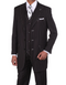 Men’s Black Pinstripe Zoot Suit – 3-Piece Gangster, Formal Suit 1920s Pimp Suit