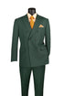 Men’s Hunter Green Pinstripe Double Breasted Suit – Vintage 1920s Great Gatsby Gangster Style