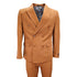 Men’s Vitali Brand Rustish Orange Brown Copper Color Double Breasted Slim Fit Suit