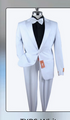 Men’s White Tuxedo Suit with Shorts – Modern Formal Blazer and Short Pants Set for Wedding, Prom Summer Fabric