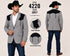Men’s Grey Western Blazer with Black Suede Yoke – Cowboy Sport Coat for Rodeo, Country Wedding & Ranch Wear