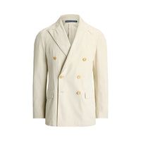Men’s Cream Double Breasted Blazer – Ivory 6 Button Formal Wedding Sport Coat Off White color