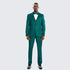 Men’s Emerald Green Textured 3-Piece Suit – Polk Dot Pattern Formal Wedding, Prom, and Evening Wear Outfit