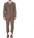 Men’s Brown Herringbone 3 Piece Suit – Vintage 1950s Inspired Tweed Vested Classic Suit