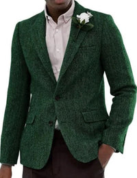 Men’s Green Western Blazer Jacket – Classic Cowboy Style Sport Coat for Wedding, Party and Formal Events