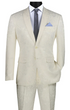 Men’s Ivory Paisley Shiny Suit – Flroal Formal Wedding and Prom Suit for Party, in Cream Off White