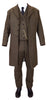 3-Piece Sable Frock Suit - Brown