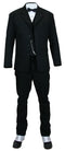 3-Piece Livingston Sack Suit - Black