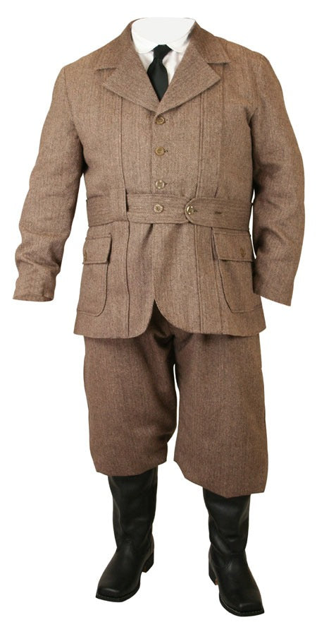 2-Piece Norfolk Sports Suit - Brown Tweed