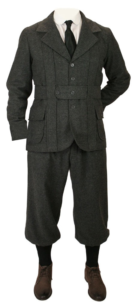 2-Piece Norfolk Sports Suit - Gray Tweed