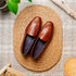 Zelli Palio Crocodile and Calfskin Basketweave Loafer in Cognac