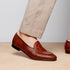 Zelli Palio Crocodile and Calfskin Basketweave Loafer in Cognac