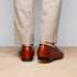 Zelli Palio Crocodile and Calfskin Basketweave Loafer in Cognac
