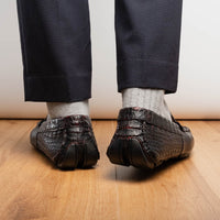 Marco Di Milano Parma Black Cherry Leather Oxfords
