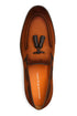 Men's Pavese Sport Hand-Burnished Suede Tassel Slip-On Shoes By Mezlan Made In Spain Brand