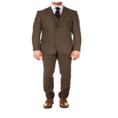 Men's Cognac Peaky Blinders Fashion Clothing Suit