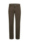 "Pelago Men's Brown Stretch Cotton Chino Dress Pants" - Elegant Mensattire