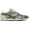 Zelli Peri Python-Embossed Calfskin Sneakers in Black / White