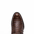 Marco Di Milano Phoenix Aged Brown Caiman Crocodile Round Toe Cowboy Boots