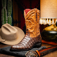 Marco_Di_Milano Phoenix: Aged Maple Leather Luxury Shoe