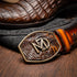 Marco_Di_Milano Phoenix: Aged Maple Leather Luxury Shoe