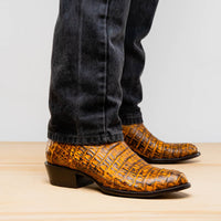 Marco_Di_Milano Phoenix Mustard Brown Leather Oxford