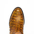Marco Di Milano Phoenix Mustard Brown Caiman Crocodile Round Toe Cowboy Boots