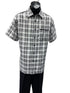 Mens 2 Piece Walking Suit - Textured Plaid