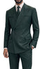 Statement SIENA Hunter Double Breasted Suit - 58 Long or 58 Regular Jacket+52/54 Adjustable Pants (Fabric: poly/rayon blend)