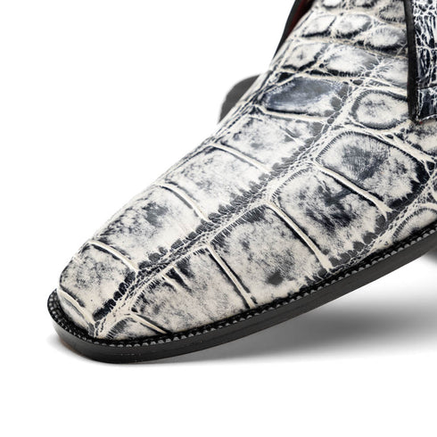 Marco Di Milano Pietro Newspaper Alligator Chukka Boots