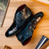 Marco Di Milano Pietro Rustic Blue Leather Shoes