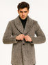 1920s Inspired Gangster Pimp Coat – Leopard Faux Fur Full Length Vintage