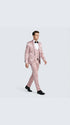 Dusty Rose Slim Fit Satin Tuxedo – Four Piece Set