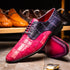 Marco_Di_Milano Pissa: Pink Purple Leather Loafers