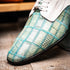 Marco Di Milano Pissa Turquoise & White Leather Loafers