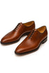 Mens Mezlan Pamplona Calfskin Plain Toe Dress Shoe in Cognac