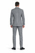 Statement Men’s 3-Piece 100% Wool Fashion Suit – Unique Checker Pattern
