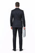 Statement Men’s 3-Piece 100% Wool Fashion Suit – Unique Checker Pattern