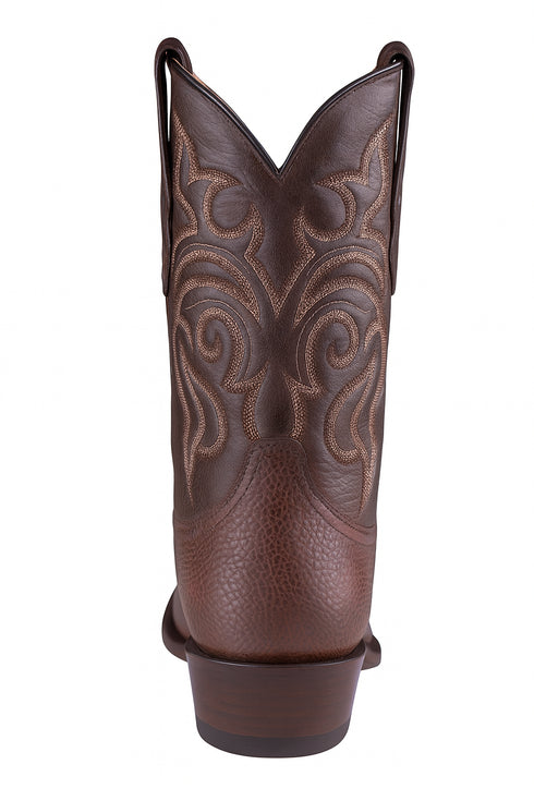 Brown Sharkskin Cowboy Boots J-Toe