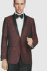 Shawl Paisly Tuxedo by Giorgio Fiorelli in Burgundy, Gray, Blue