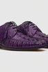 Marco Di Milano Cancun Purple Caiman Crocodile Derby