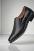Mezlan Milani Calfskin & Deerskin Black Slip On Men's Loafers