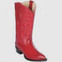 Los Altos Men's Red Eel Skin J Toe Boots