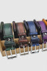 Burnished Calfskin Leather Belt